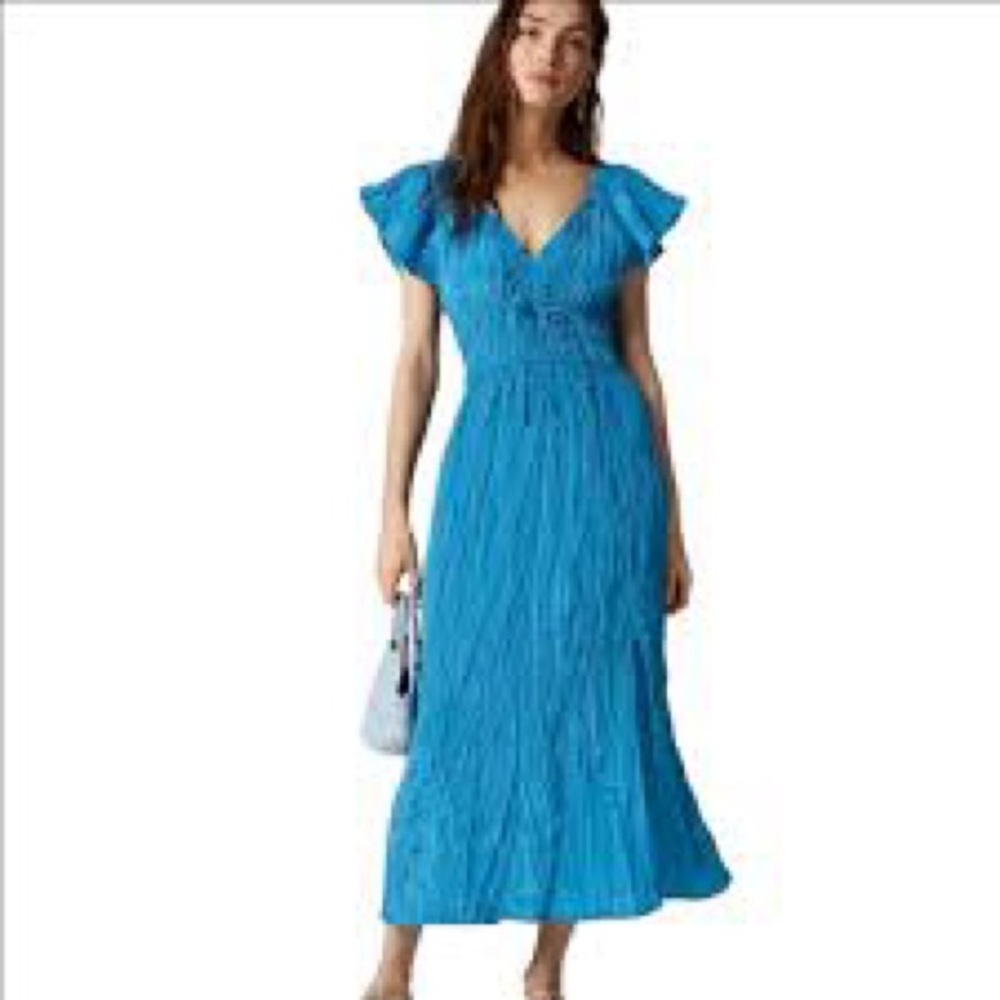 J. Crew Palermo dress in viscose-blend crinkle - Picture 2 of 10